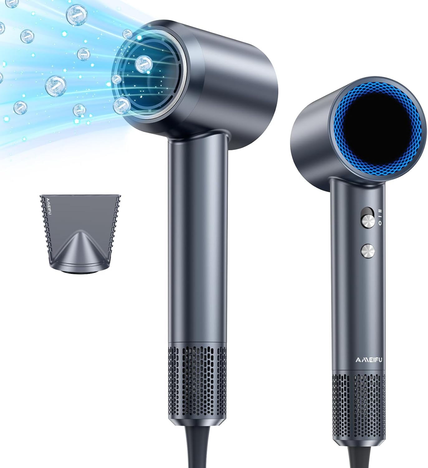 AMEIFU P06A Hair Dryer, 150000 RPM Professional High-Speed Blow Dryer, Negative Ionic Hair Dryer for Fast Drying, Low Noise Thermo-Control