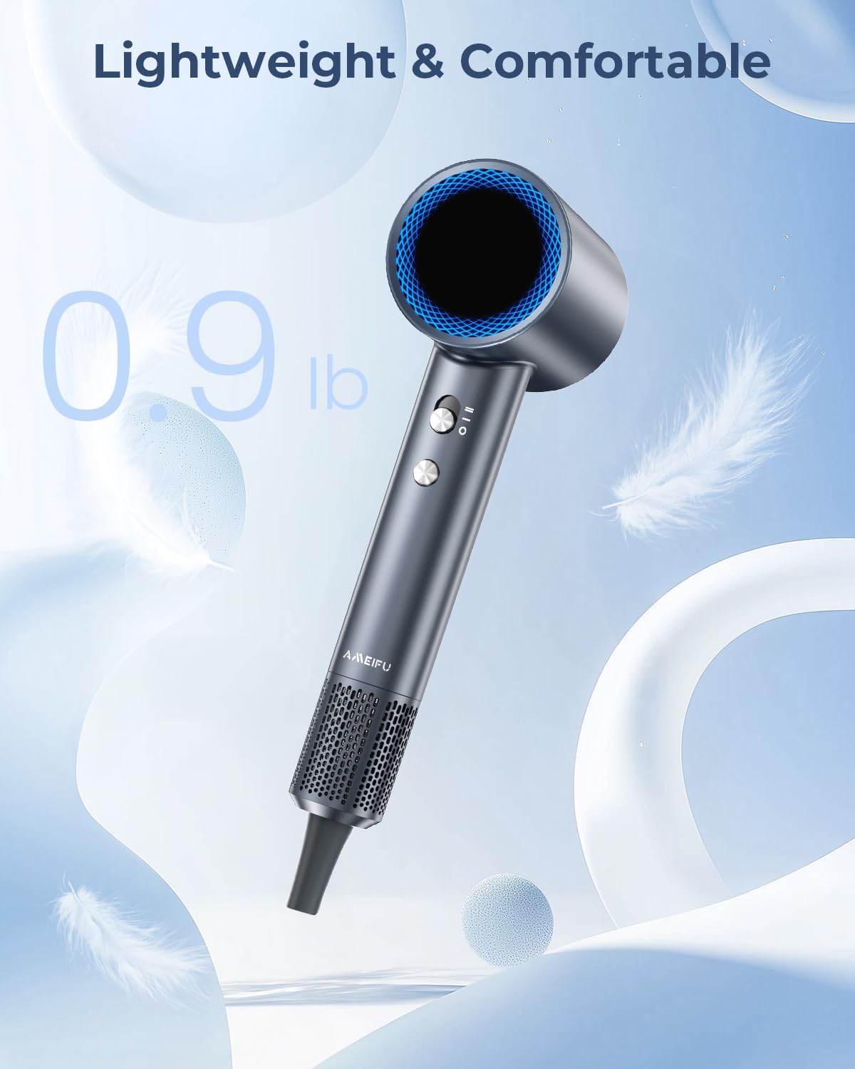 AMEIFU P06A Hair Dryer, 150000 RPM Professional High-Speed Blow Dryer, Negative Ionic Hair Dryer for Fast Drying, Low Noise Thermo-Control
