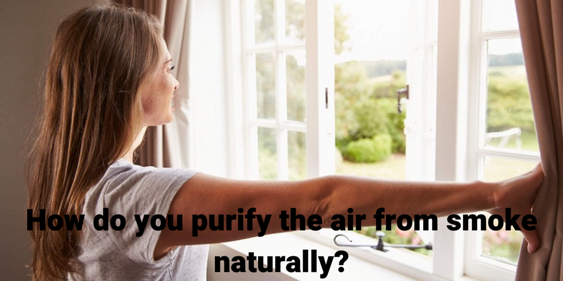 How do you purify the air from smoke naturally?