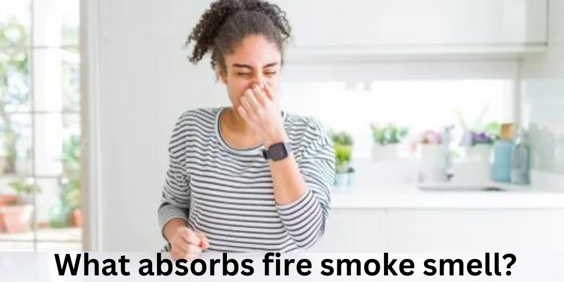 What absorbs fire smoke smell?