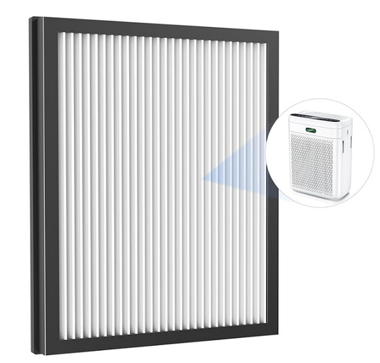 Air Purifier Replacement Filter, 8 in 1 HEPA Filter F1 Air Purifier, Air Cleaner Filter, 1 Pack, White