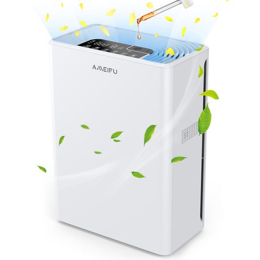 Air Purifiers for Home Large Room, Hepa Air Purifier with Aromatherapy, 3 Fan Speeds Timer Function