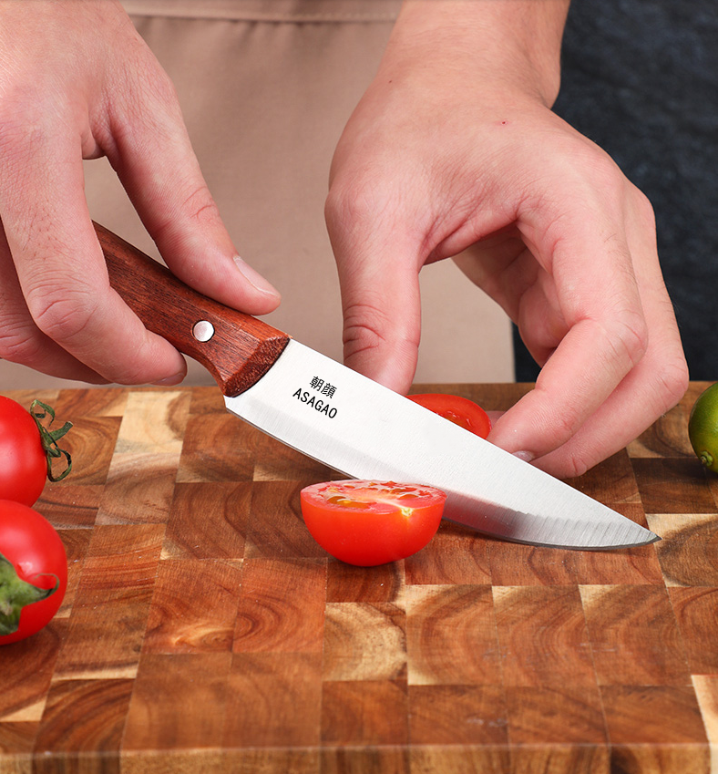 朝顔ASAGAO Paring Knife 3.5 Inch, FineTool Fruit Knives,X50CrMoV15 Stainless Steel, Pakkawood Handle, Utility Cutlery Cutting Chopping Peeling for Fruit Vegetable