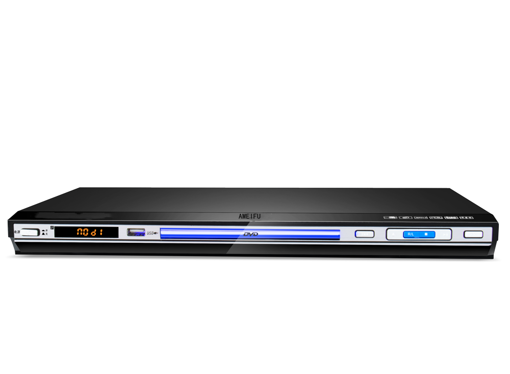 AMEIFU DVD Player with HDMI AV Output, DVD Player for TV, Contain HD with AV Cable/ Remote Control/ USB Input, All Region Support Home DVD Players,